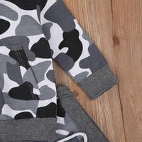 Boys Hooded Camouflage Sport Suits Boys Casual Suits - PrettyKid