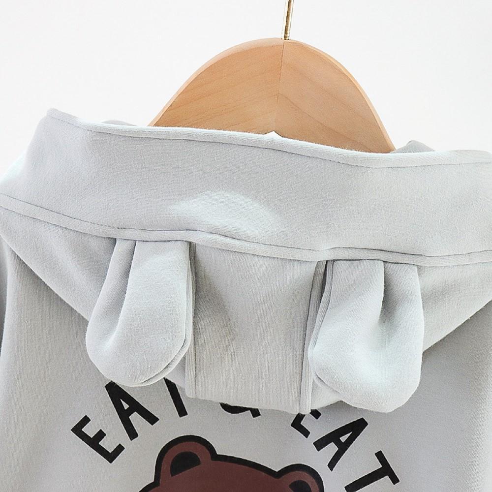 Baby Boys Hooded Cartoon little Bear Boys Casual Suits - PrettyKid