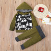 Boys Hooded Long Sleeve Animal Shadow Suits Boys Casual Suits - PrettyKid