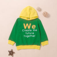 Boys Hooded Printed Letter Splicing Shirt Wholesale Boys Suits - PrettyKid