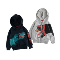 Boys Hooded Zipper Dinosaur Jcaket Wholesale Boys Clothing - PrettyKid