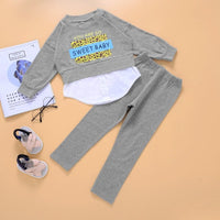 Boys Letter Long Sleeve Top & Pants Wholesale Boys Clothes - PrettyKid