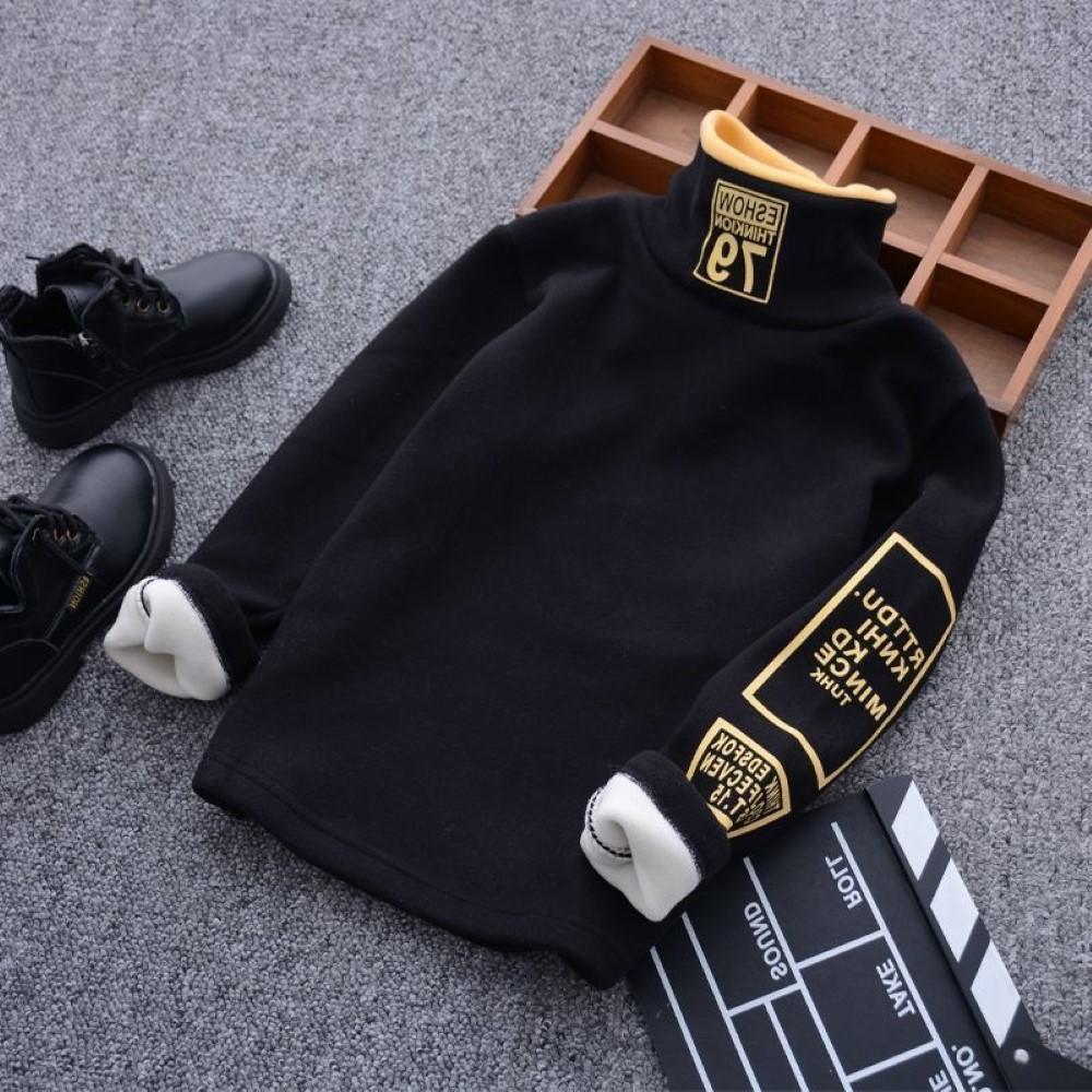 Boys Letter Printed High Neck Top Wholesale Boy Boutique Clothing - PrettyKid