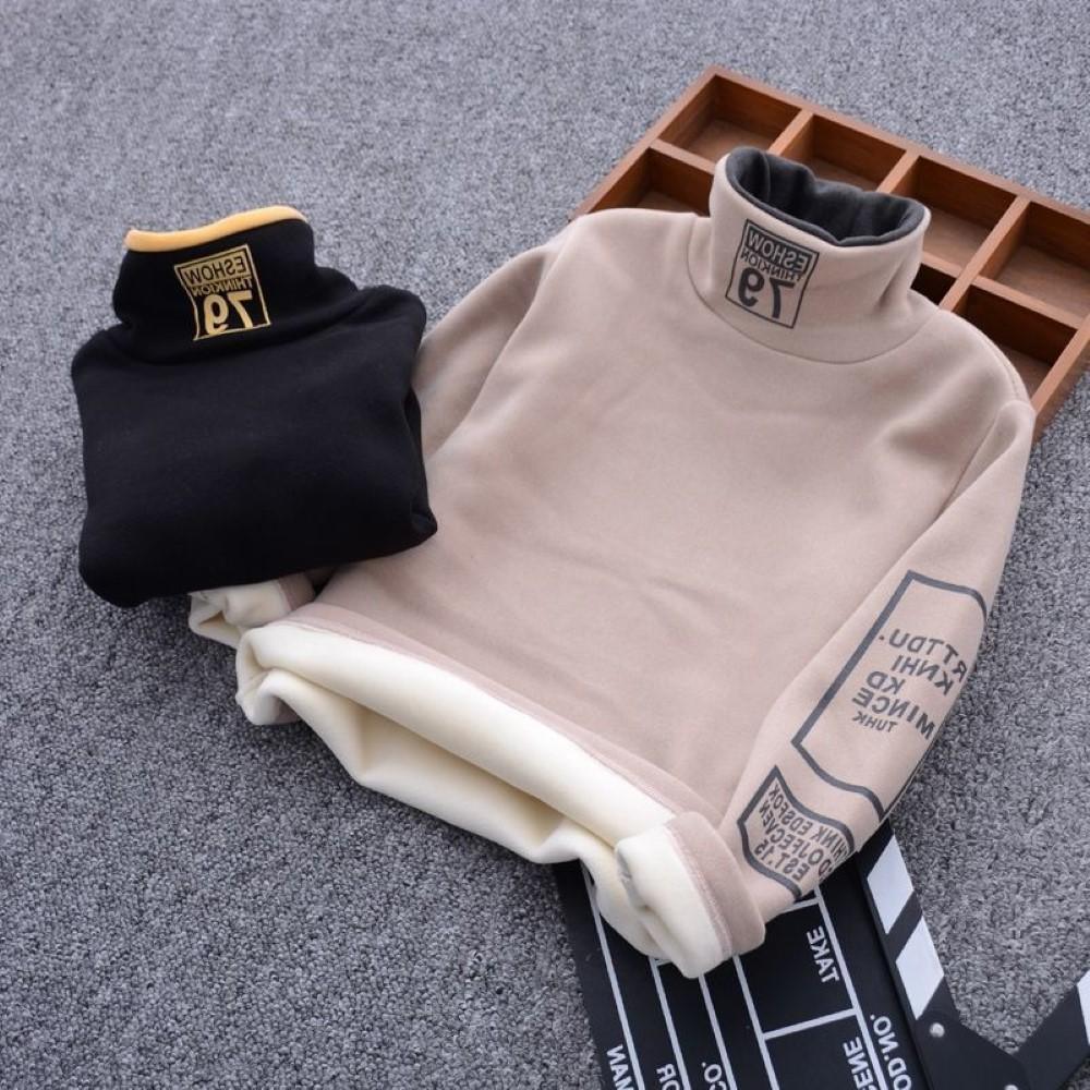 Boys Letter Printed High Neck Top Wholesale Boy Boutique Clothing - PrettyKid