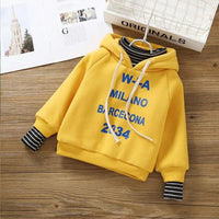 Boys Letter Printed Stripe High Neck Top Wholesale Boys Clothing Suppliers - PrettyKid