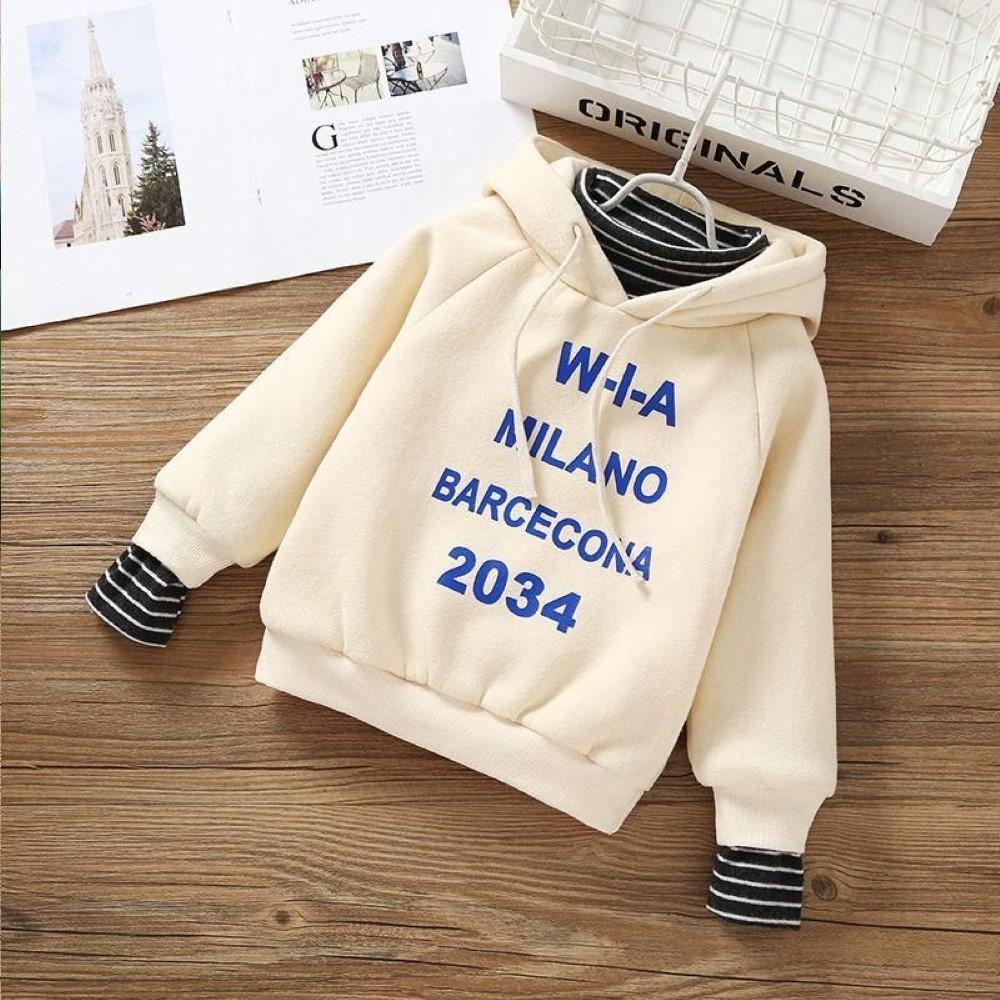 Boys Letter Printed Stripe High Neck Top Wholesale Boys Clothing Suppliers - PrettyKid