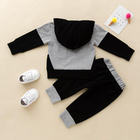 Boys Mama Letter Printed Hooded Suits Boys Clothes Wholesale - PrettyKid