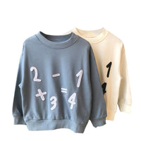 Boys Math Printed Long Sleeve Top Boys Boutique Clothing Wholesale - PrettyKid