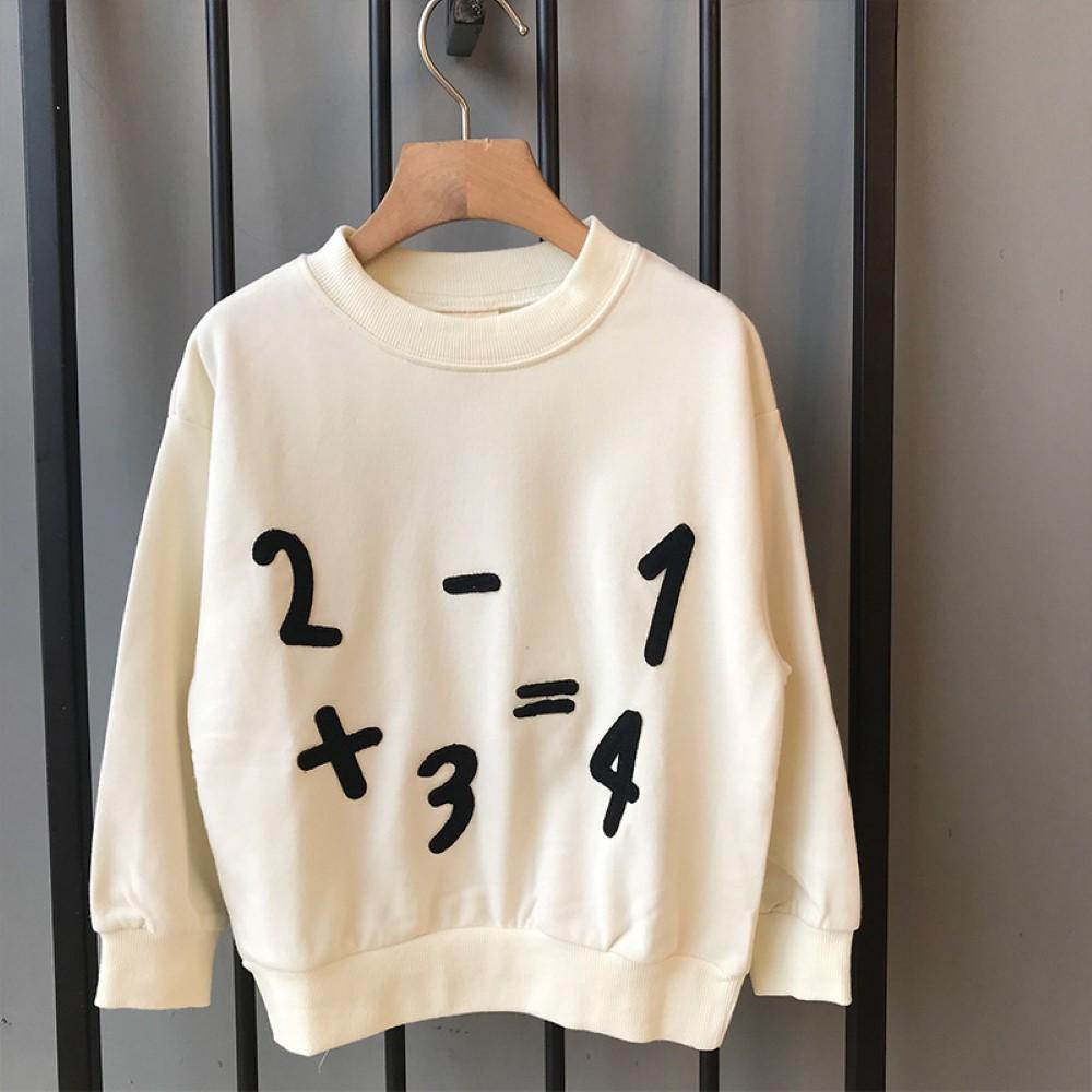 Boys Math Printed Long Sleeve Top Boys Boutique Clothing Wholesale - PrettyKid