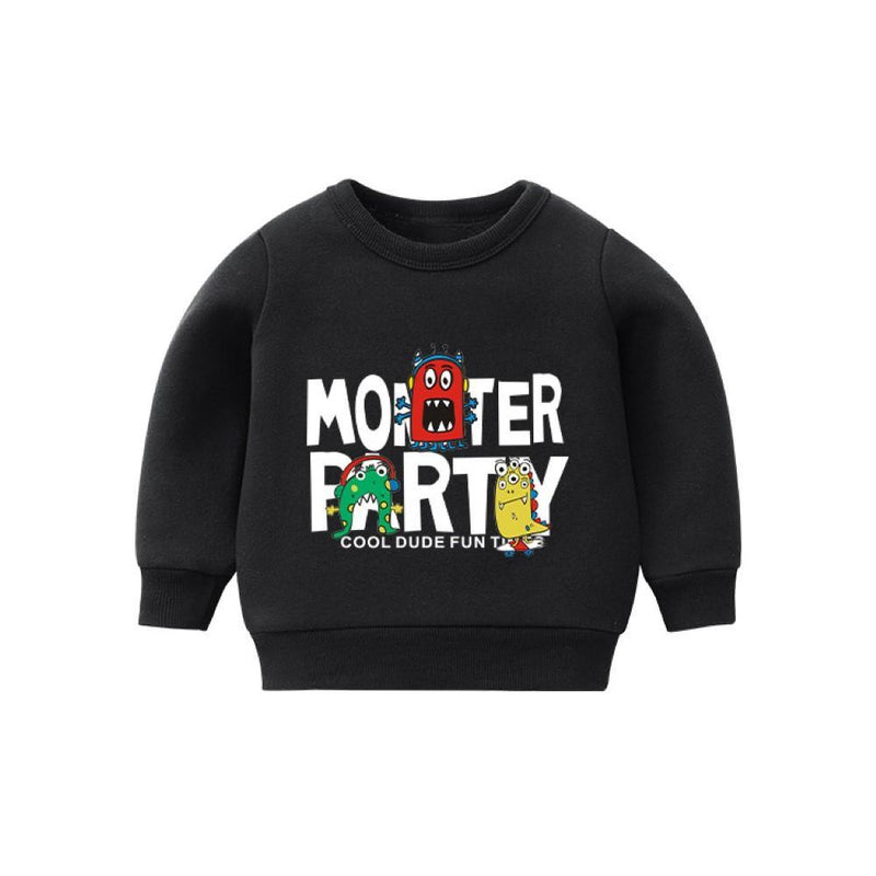 Boys Monster Party Pattern Top Wholesale Toddler Boy Clothes - PrettyKid