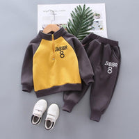 Boys Number Eight Jabibr Letter Parinted Top & Suits Wholesale Boys Boutique Clothing - PrettyKid