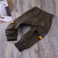 Boys Pocket Solid Pants Little Boys Wholesale Clothin - PrettyKid