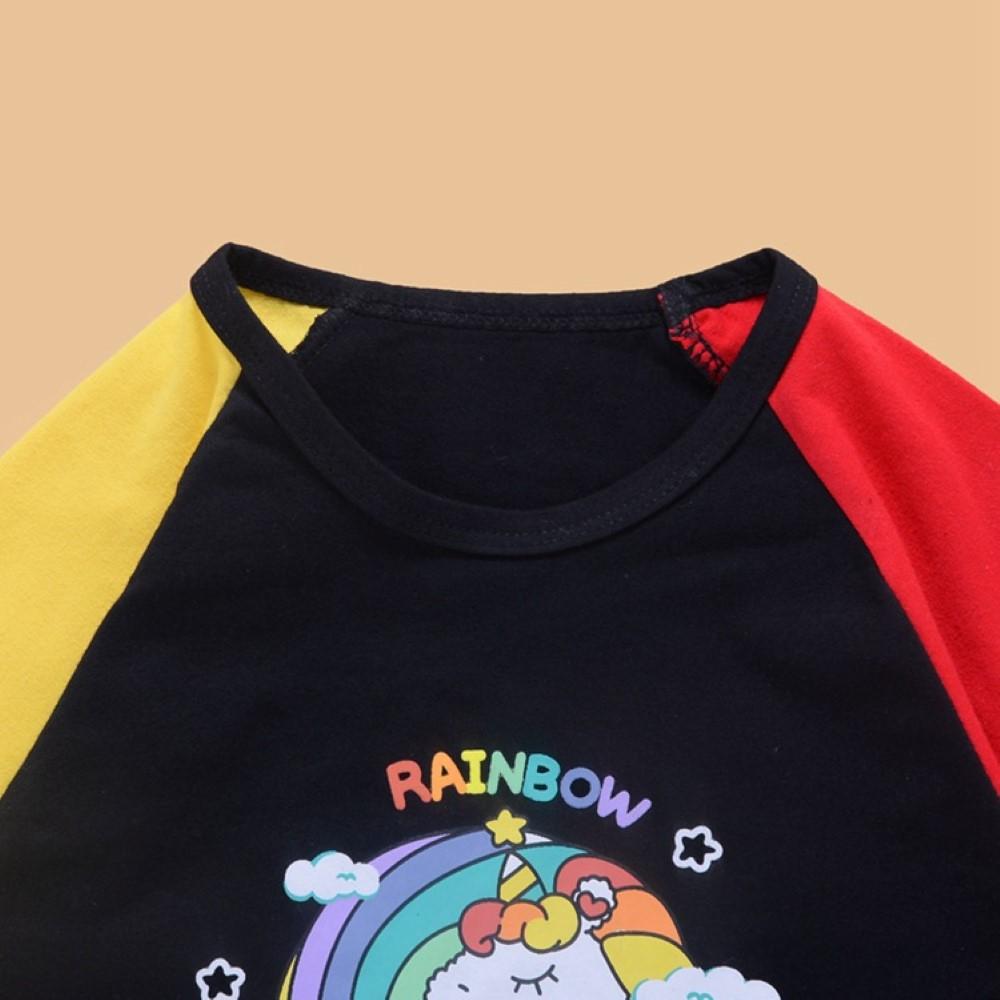 Boys Rainbow Flying Pony Print Top & Pants Boy Clothing Wholesale - PrettyKid