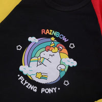 Boys Rainbow Flying Pony Print Top & Pants Boy Clothing Wholesale - PrettyKid