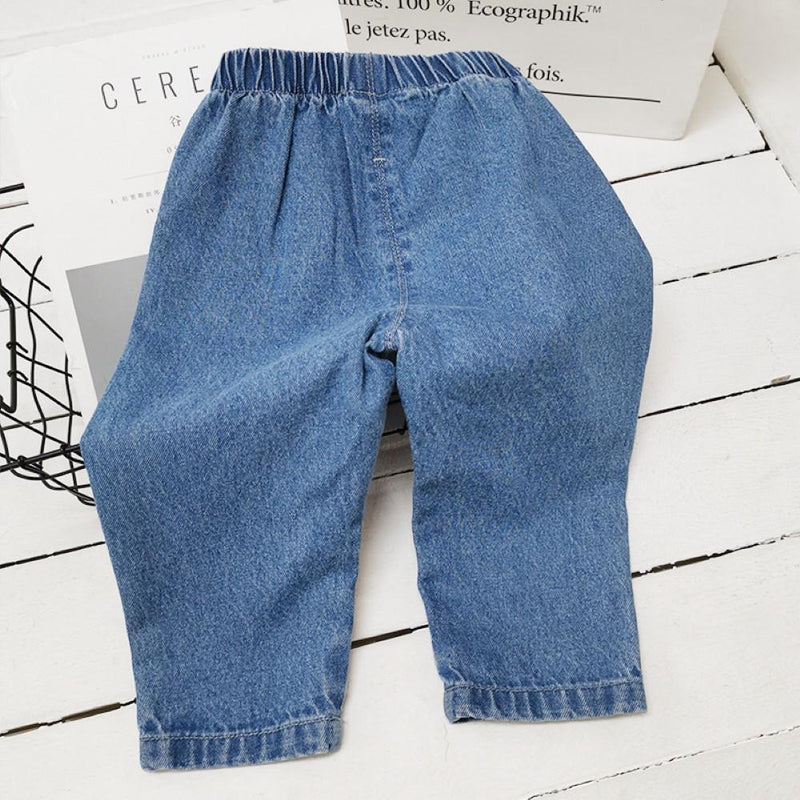 Boys Ripped Solid denim Pants Wholesale Boys Jeans - PrettyKid