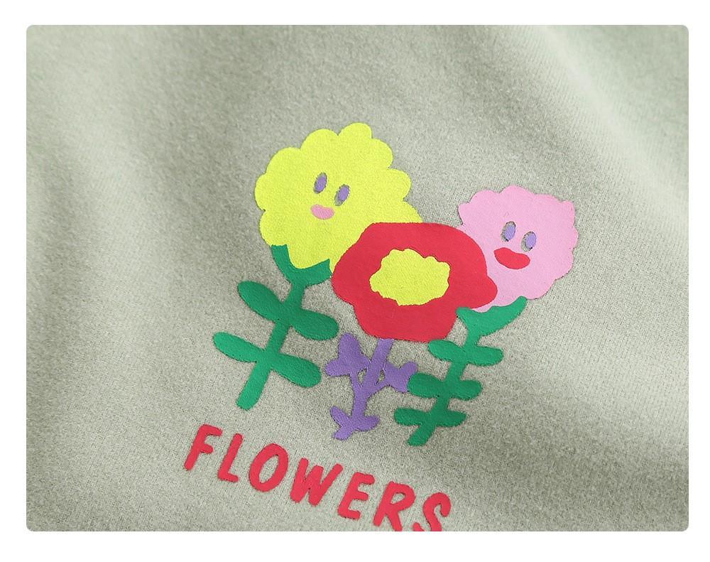 Boys Round Neck Flower Long Sleeve T-shirt Boy Wholesale Clothing - PrettyKid