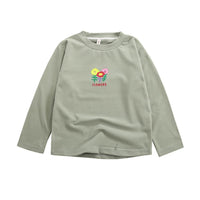 Boys Round Neck Flower Long Sleeve T-shirt Boy Wholesale Clothing - PrettyKid