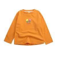 Boys Round Neck Flower Long Sleeve T-shirt Boy Wholesale Clothing - PrettyKid