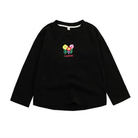 Boys Round Neck Flower Long Sleeve T-shirt Boy Wholesale Clothing - PrettyKid