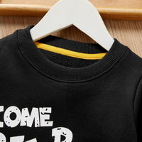 Boys Round Neck Little Car & Letter Printed Top Wholesale Boys Clothing - PrettyKid