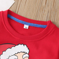 Boys Round Neck Santa Claus Suit Boys Casual Suits - PrettyKid