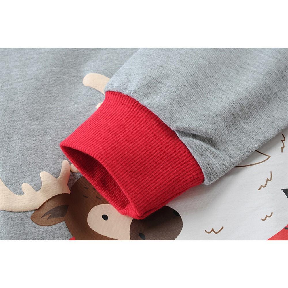 Boys Santa Claus Cartoon Printed Top Wholesale Boys Clothing - PrettyKid