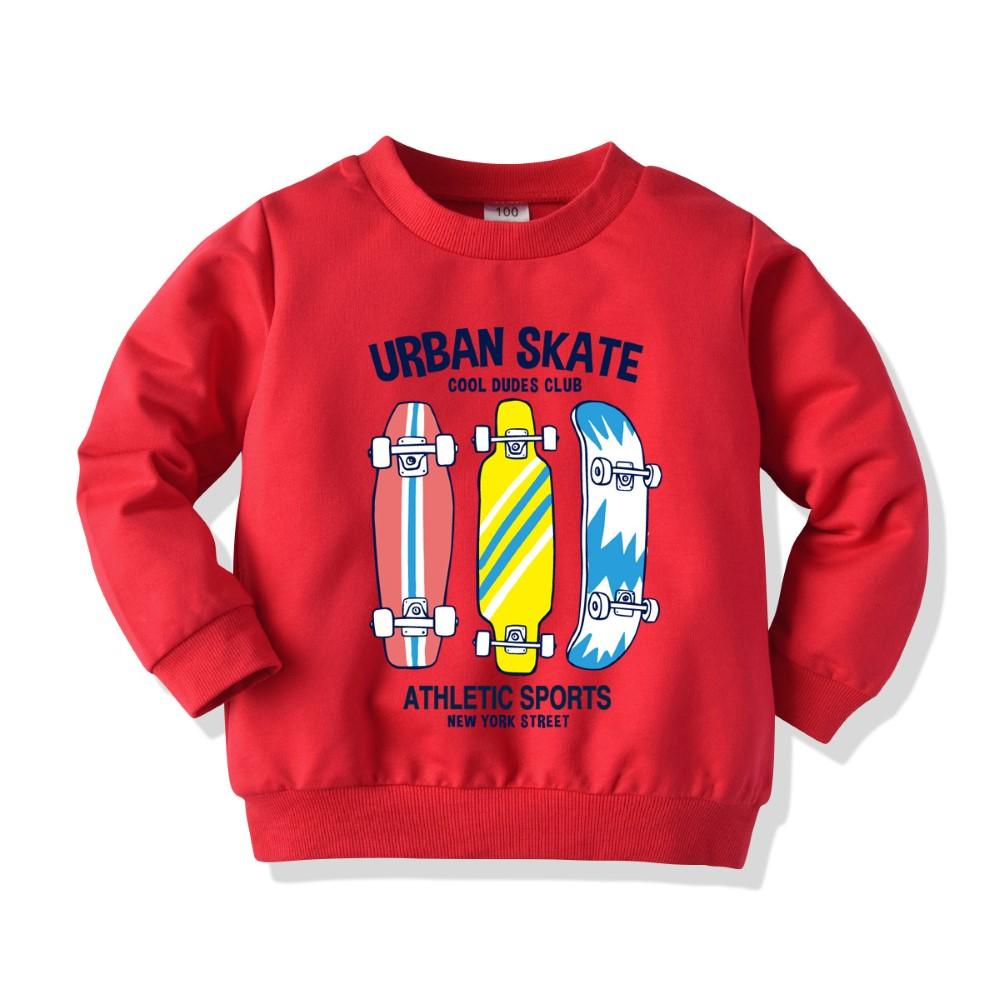 Boys Skateboard & Letter Printed Top Boys Clothes Wholesale - PrettyKid