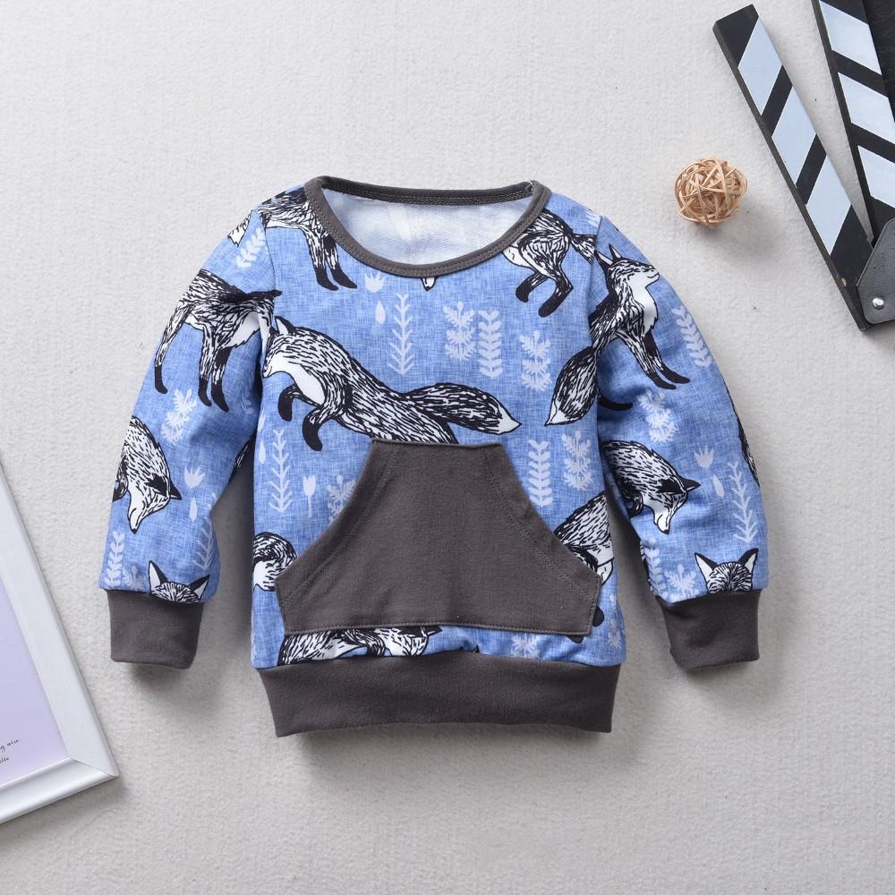 Boys Snow Fox Printed Top & Pant Wholesale Toddler Boy Clothing - PrettyKid