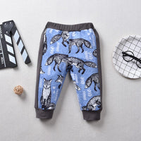 Boys Snow Fox Printed Top & Pant Wholesale Toddler Boy Clothing - PrettyKid