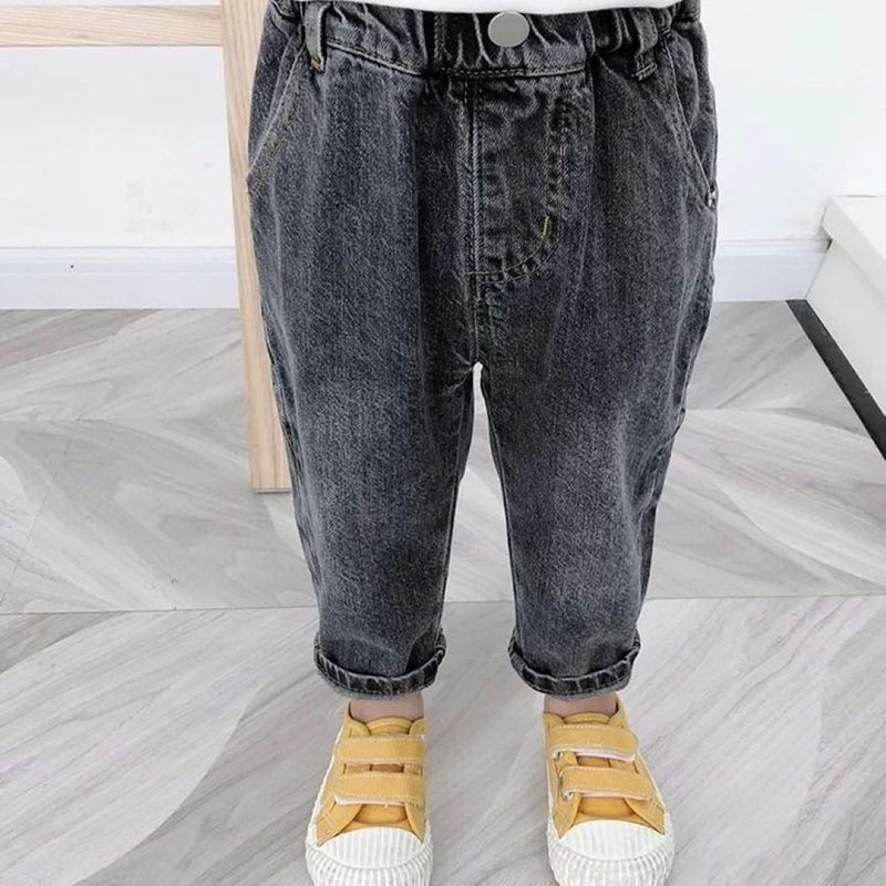Boys Solid Causal Pants Wholesale Boys Jeans - PrettyKid