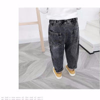 Boys Solid Causal Pants Wholesale Boys Jeans - PrettyKid