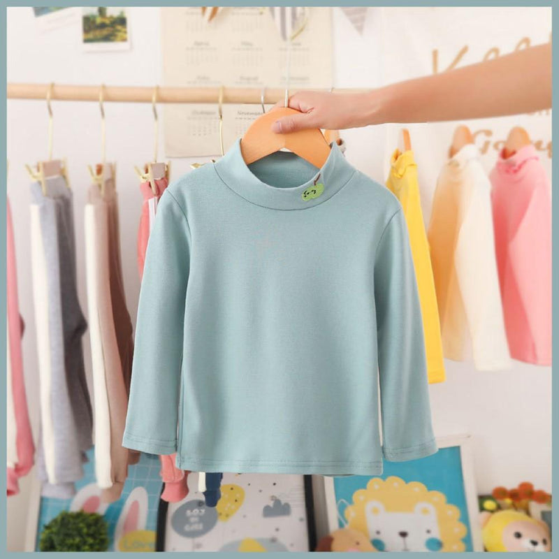 Boys Solid Color Long Sleeve Top Little Boys Wholesale Clothing - PrettyKid