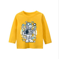 Boys Space Seal Pattern Long Sleeves Shirt Wholesale Boys Clothing - PrettyKid