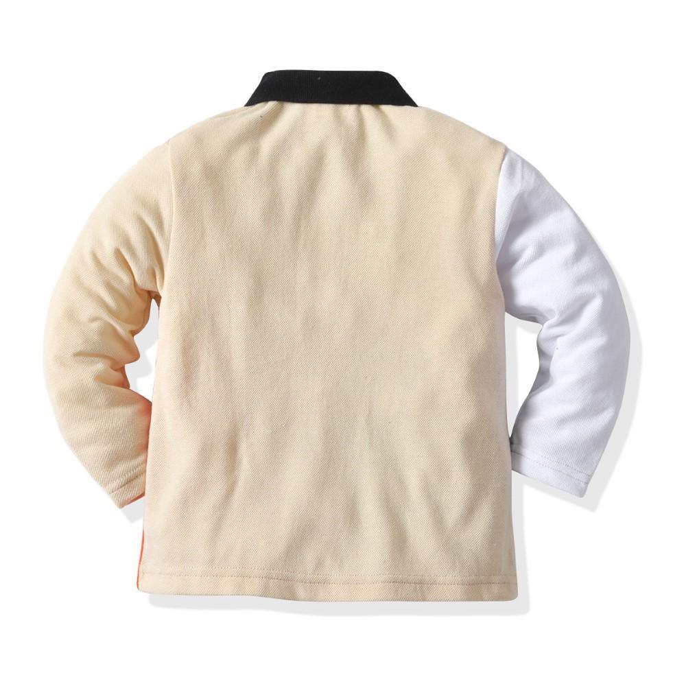 Boys Splicing Color Polo Shirt Boy Boutique Clothing Wholesale - PrettyKid