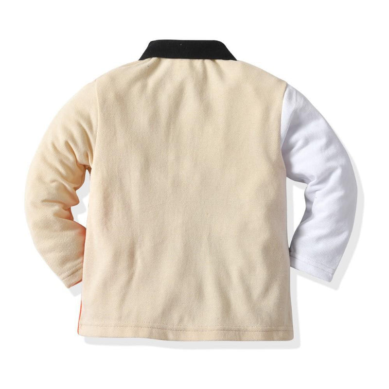 Boys Splicing Color Polo Shirt Boy Boutique Clothing Wholesale - PrettyKid