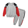 Boys Splicing Color Stripe Top & Pants Little Boys Wholesale Clothing - PrettyKid