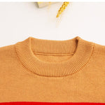 Boys Stripe Color Long Sleeves Knitting Sweater Little Boy Boutique Wholesale - PrettyKid