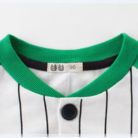 Boys Stripe Pattern Baseball Jacket Boys Boutique Clothing Wholesale - PrettyKid