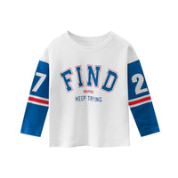 Boys Sunday Play Letter Printed Stripe Long Sleeves Shirt Wholesale Boy Clothes - PrettyKid