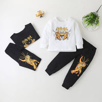 Boys Tiger Patron Saint & Star Printed Suits Wholesale Boys Clothing Suppliers - PrettyKid