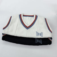 Boys V-neck Sleeveless Knitting Sweater Boy Clothes Wholesale - PrettyKid