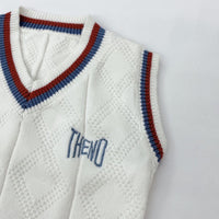 Boys V-neck Sleeveless Knitting Sweater Boy Clothes Wholesale - PrettyKid