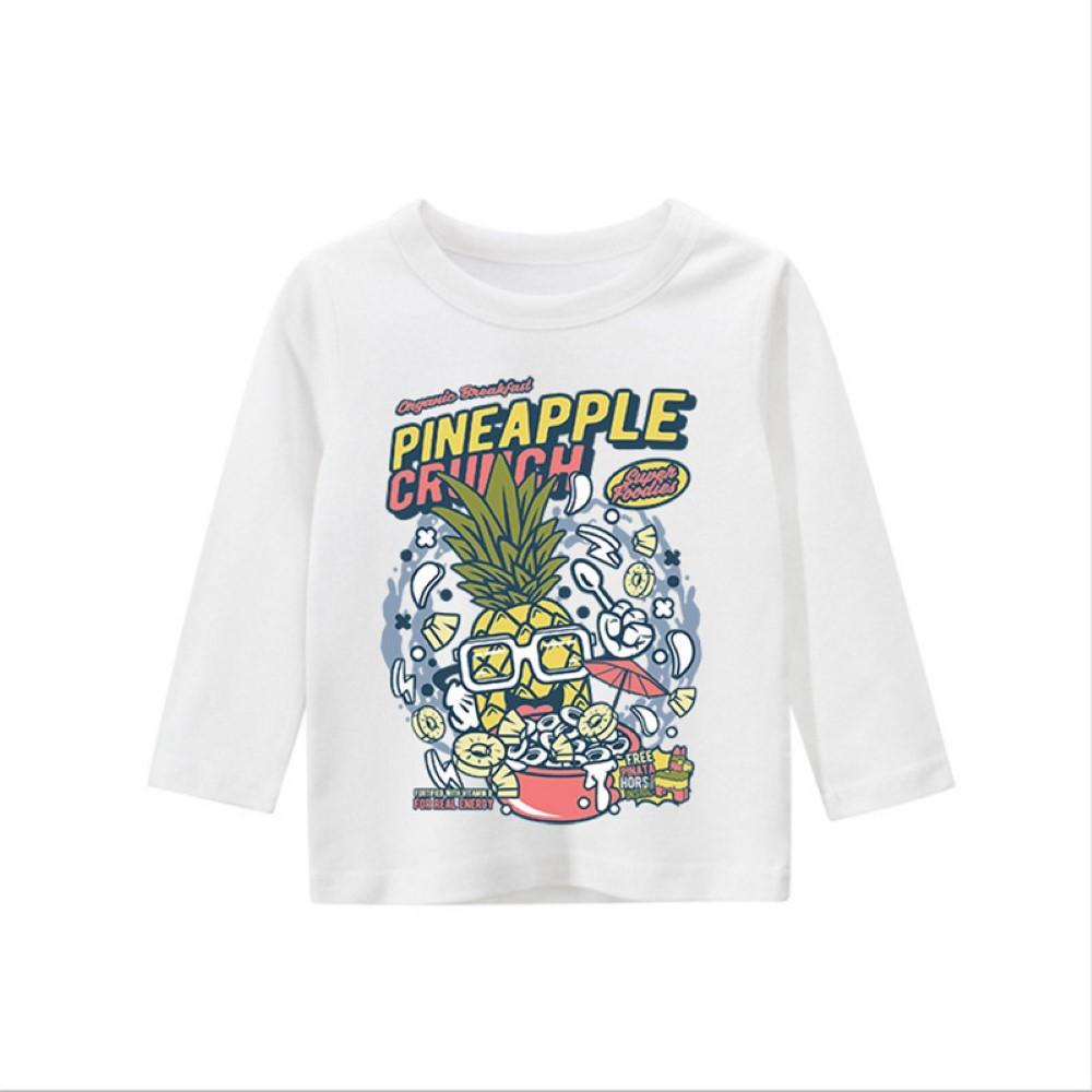 Boys Vacation Pineapple Pattern Long Sleeves Shirt Boy Boutique Clothing Wholesale - PrettyKid