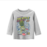 Boys Vacation Pineapple Pattern Long Sleeves Shirt Boy Boutique Clothing Wholesale - PrettyKid