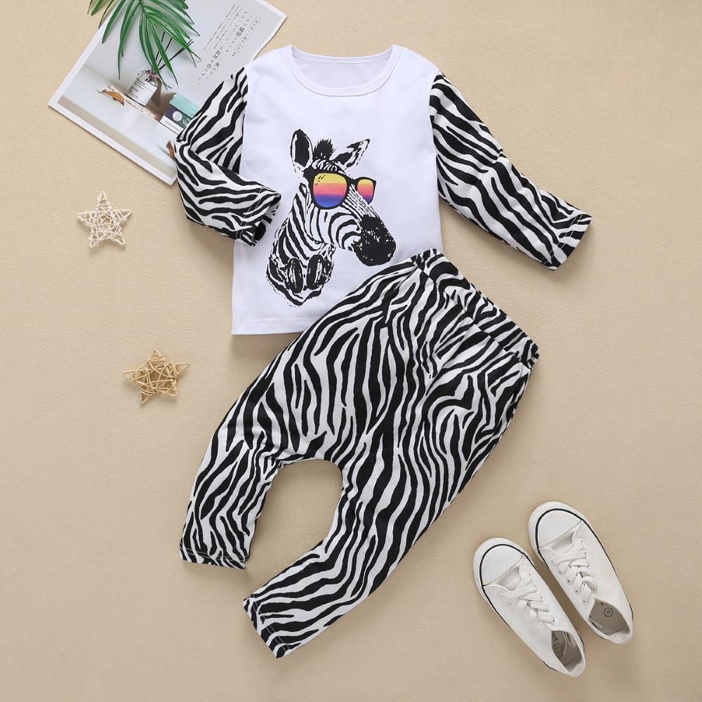 Boys Zebra Print Tops & Zebra Pattern Pants Boy Clothing Wholesale - PrettyKid