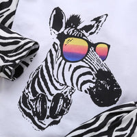 Boys Zebra Print Tops & Zebra Pattern Pants Boy Clothing Wholesale - PrettyKid