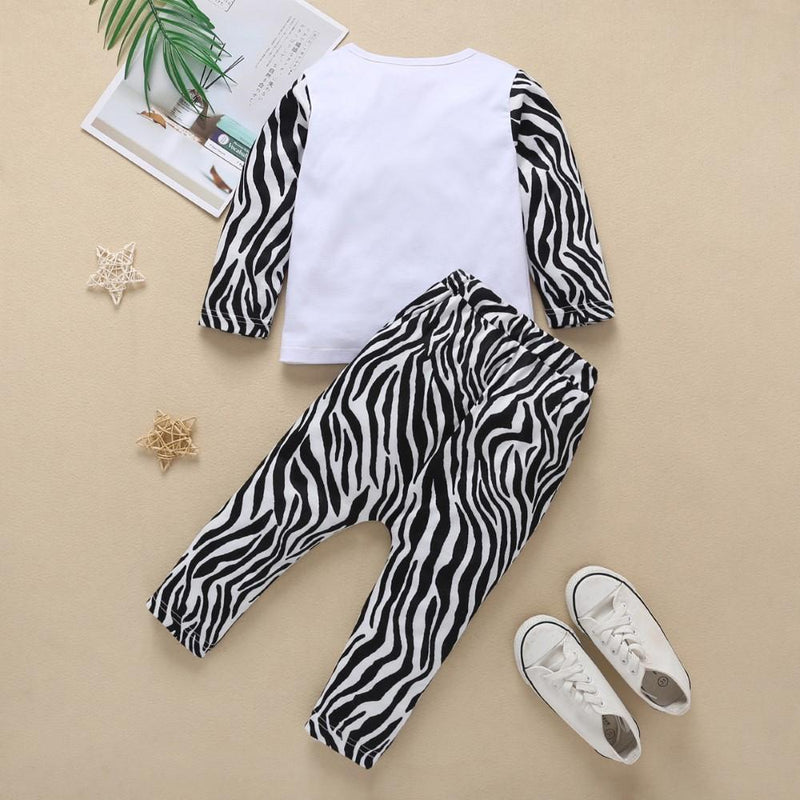 Boys Zebra Print Tops & Zebra Pattern Pants Boy Clothing Wholesale - PrettyKid