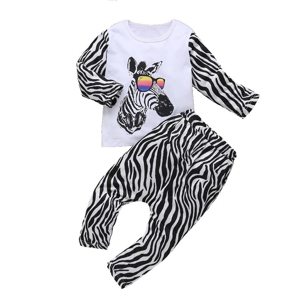 Boys Zebra Print Tops & Zebra Pattern Pants Boy Clothing Wholesale - PrettyKid