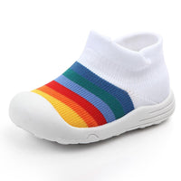 Baby Breathable Non-slip Striped Toddler Sneakers - PrettyKid