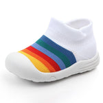 Baby Breathable Non-slip Striped Toddler Sneakers - PrettyKid